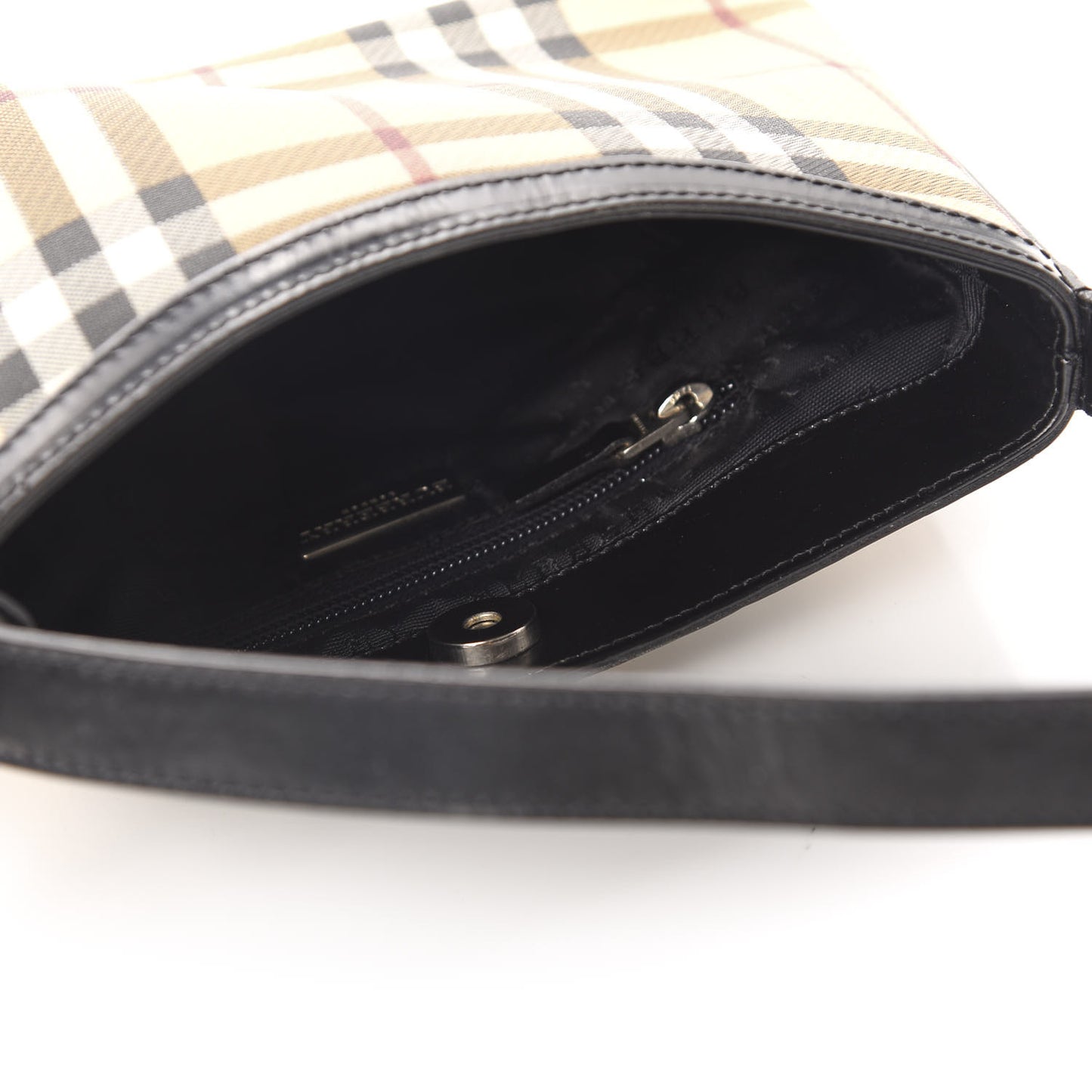 House Check Shoulder Bag Black