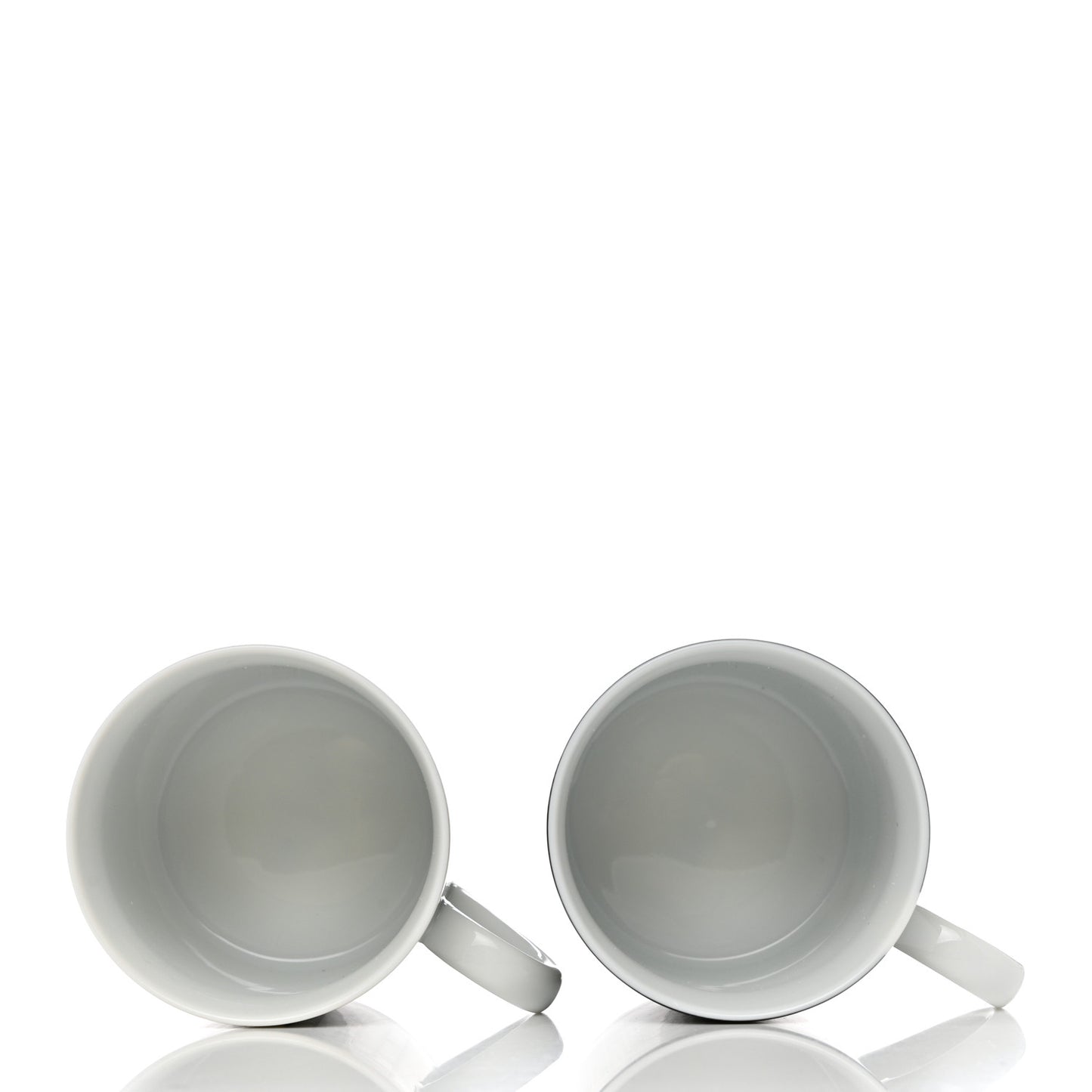 Porcelain H Deco Mug Set of 2