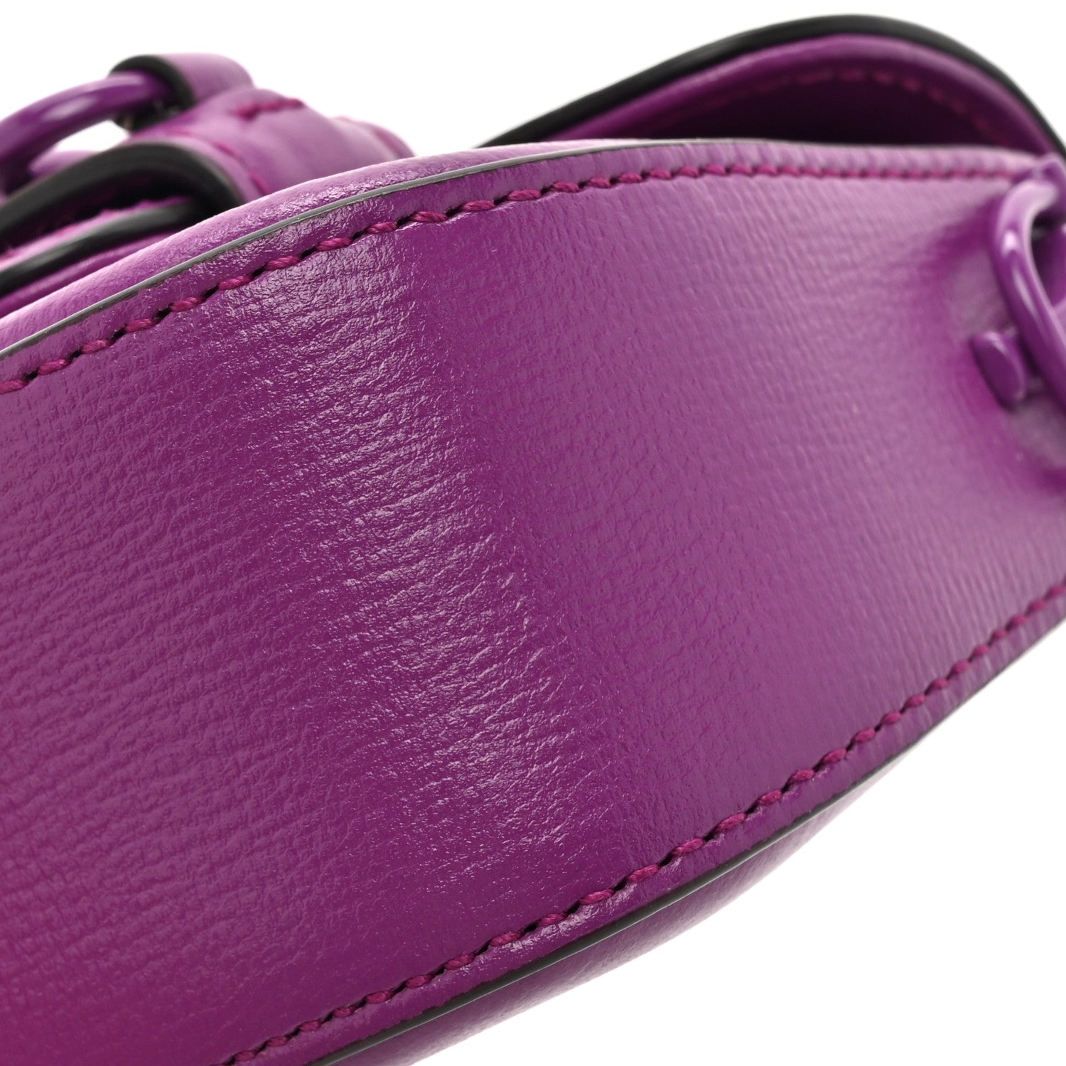 Gucci Azalea Calfskin Web Monochrome Horsebit 1955 Wallet On Strap Purple 14 of 14