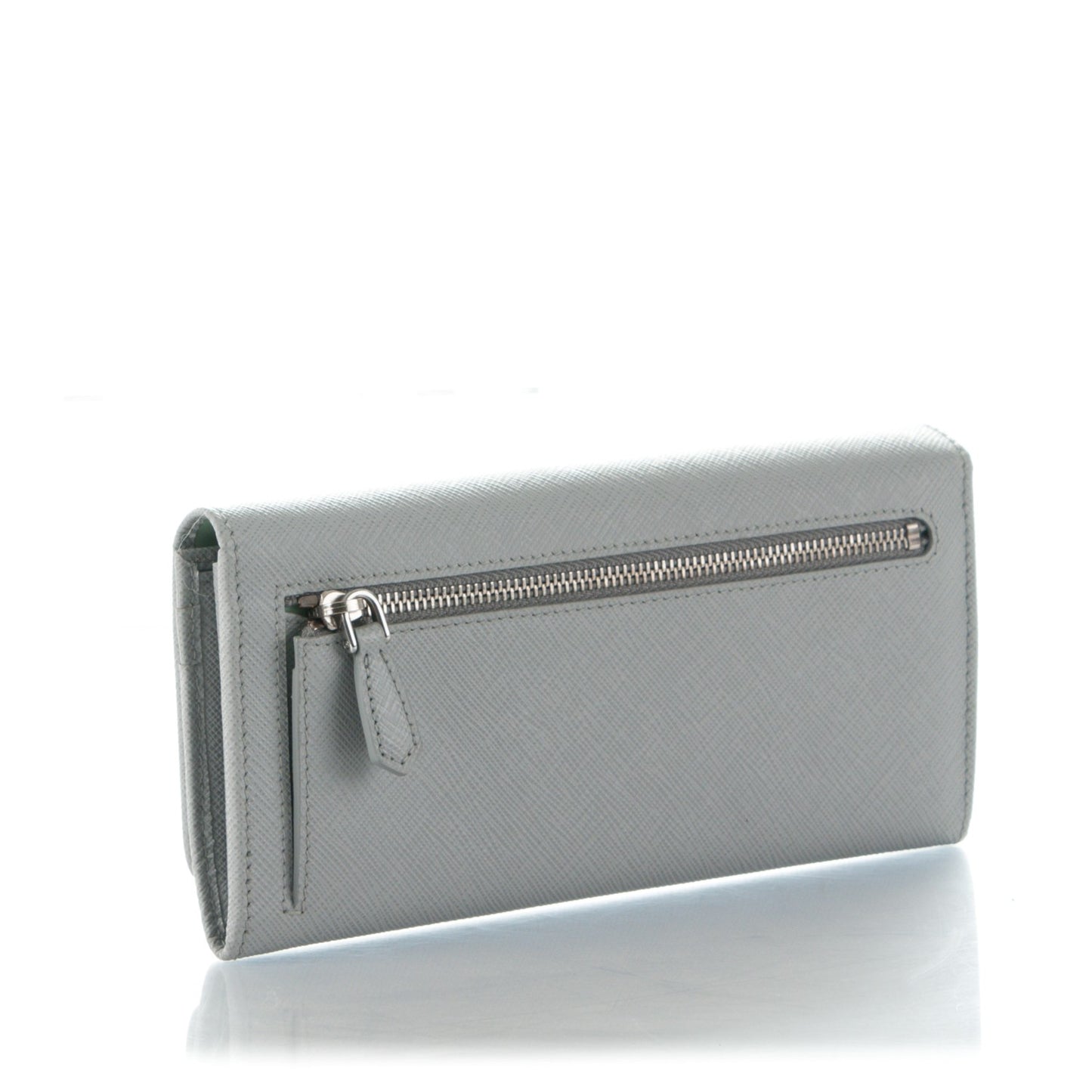 Saffiano Colour Continental Flap Wallet Granito Acquamarina