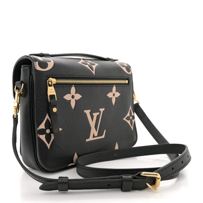 Louis Vuitton Empreinte Monogram Giant Pochette Metis Black Beige 3 of 13