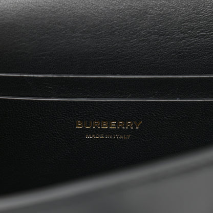Burberry Calfskin Leopard Small Grace Bag Black 6 of 12