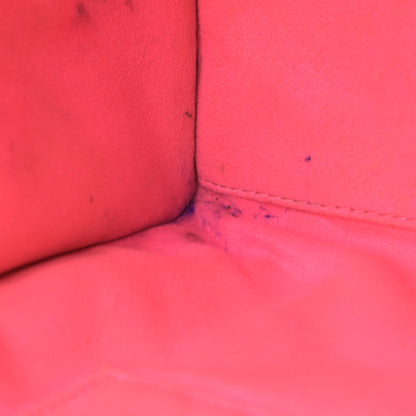 Celine Drummed Calfskin Mini Luggage Fluo Pink 5 of 20