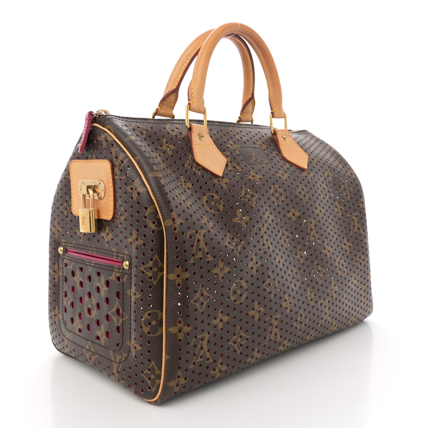 Louis Vuitton Monogram Perforated Speedy 30 Fuchsia 3 of 13