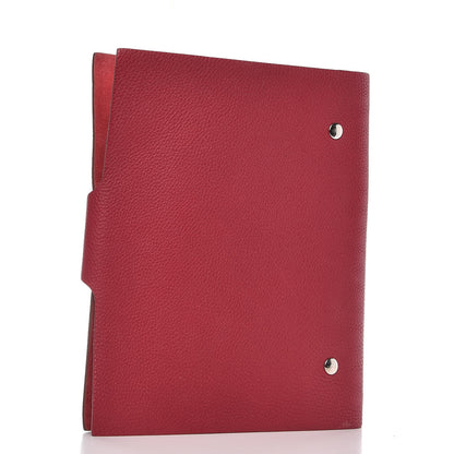 Hermes Togo Ulysse MM Notebook Cover Rubis 3 of 12