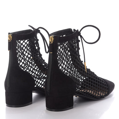 Christian Dior Suede Resille Naughtily-D 30mm Ankle Boots 39 Black 4 of 11
