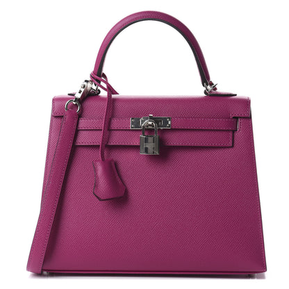 Hermes Epsom Kelly Sellier 25 Rose Pourpre 1 of 12