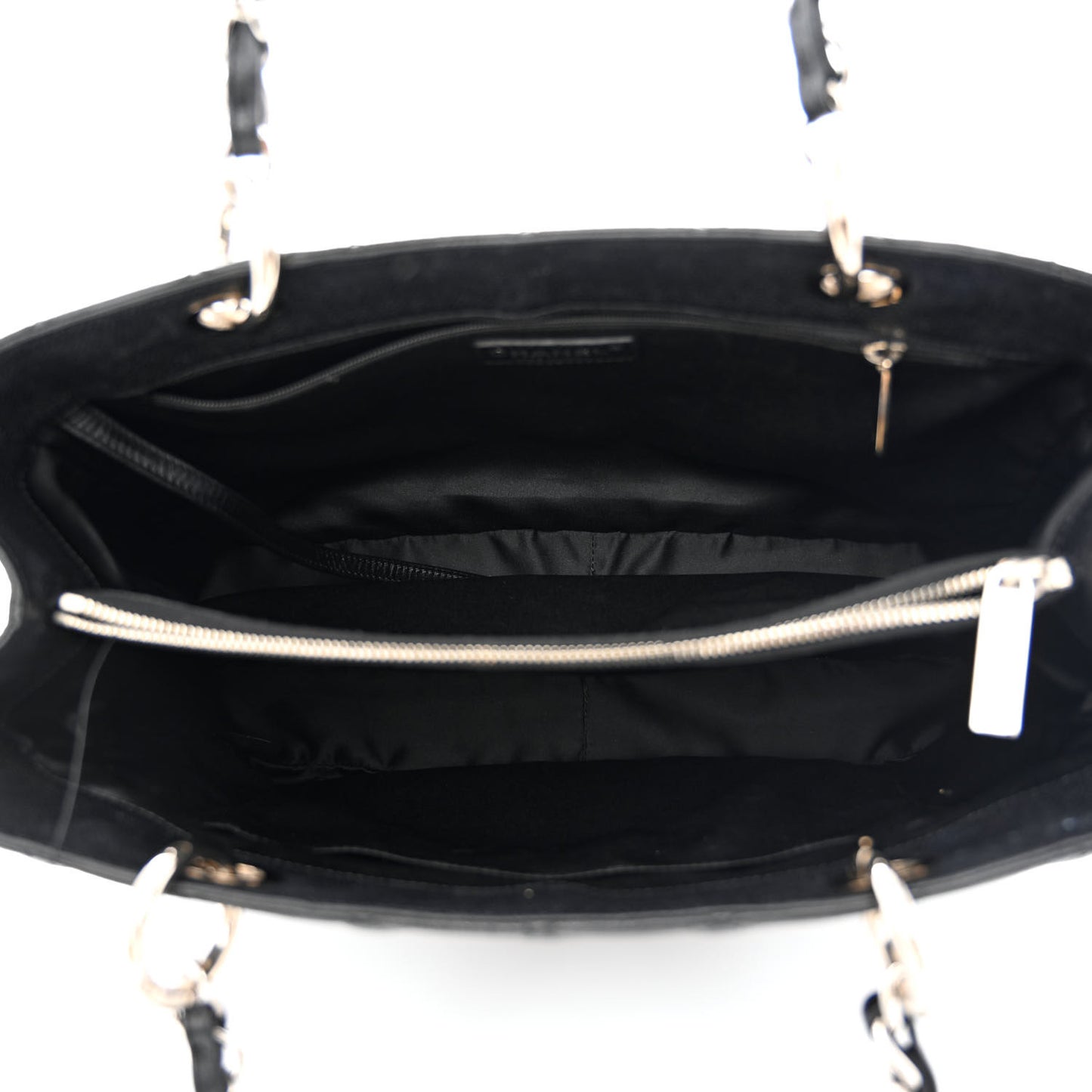 Caviar Quilted Grand Shopping Tote GST Black