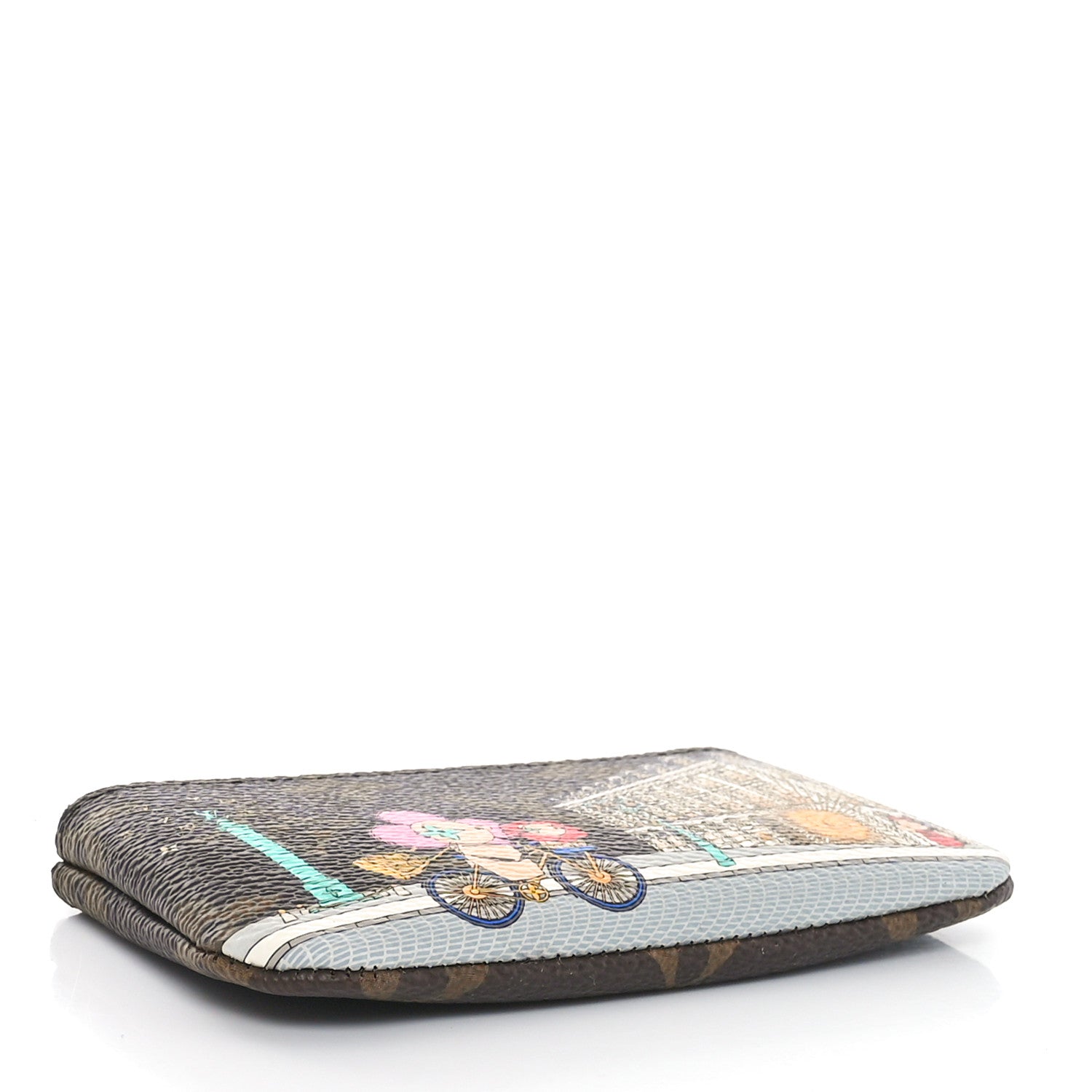 Louis Vuitton Monogram 2022 Christmas Animation Paris Key Pouch Pink 4 of 7