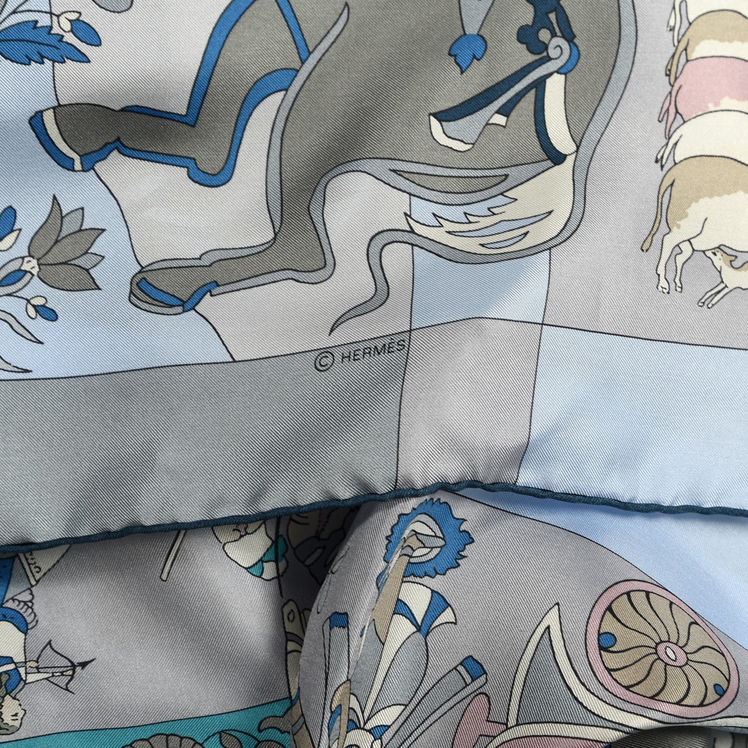 Hermes Silk Fantaisies Indiennes Shawl 140 5 of 6