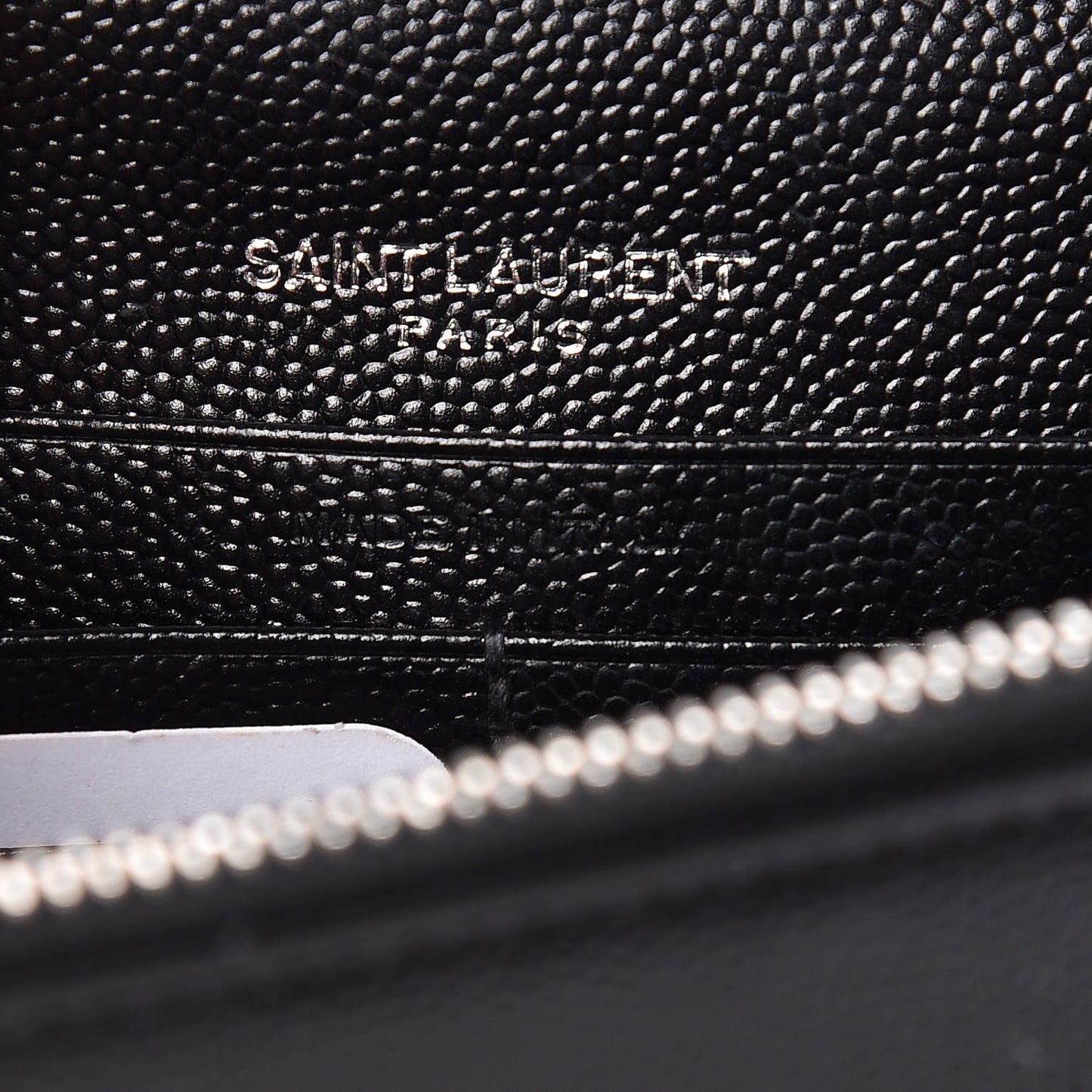 Grain De Poudre Classic Monogram Kate Tassel Chain Wallet Black
