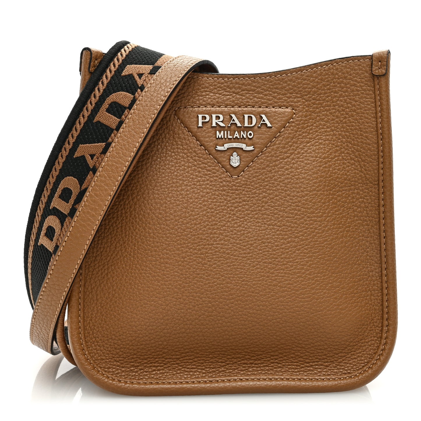 Vitello Daino Soft Mini Hobo Messenger Bag Caramel