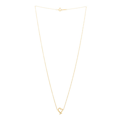Tiffany 18K Yellow Gold Mini Paloma Picasso Loving Heart Pendant Necklace 3 of 6