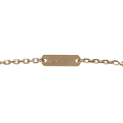 Van Cleef & Arpels 18K Rose Gold Diamond Black Onyx Vintage Alhambra Pendant Necklace 4 of 6