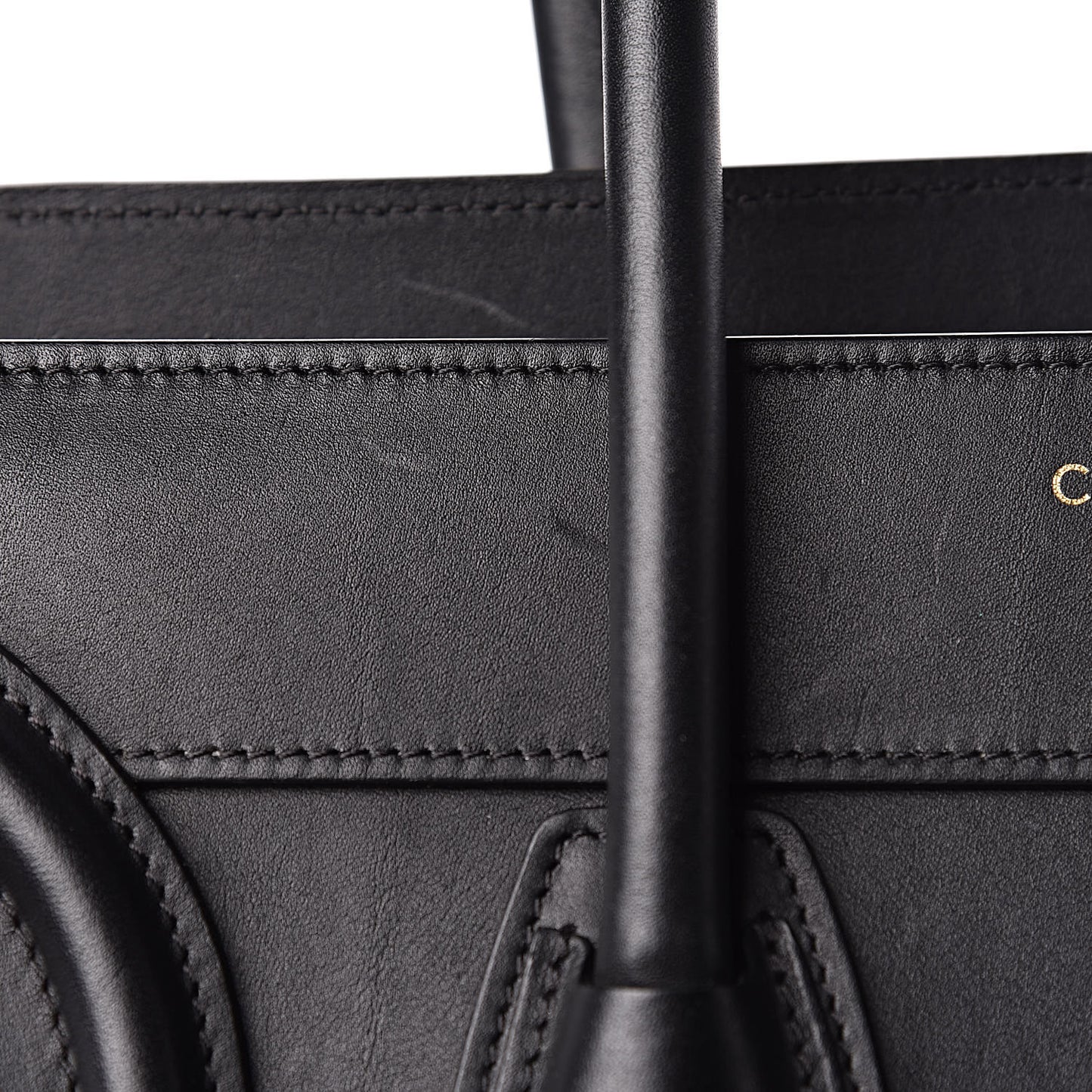 Smooth Calfskin Micro Luggage Black