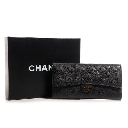 Chanel Caviar Travel Wallet Black 9 of 9