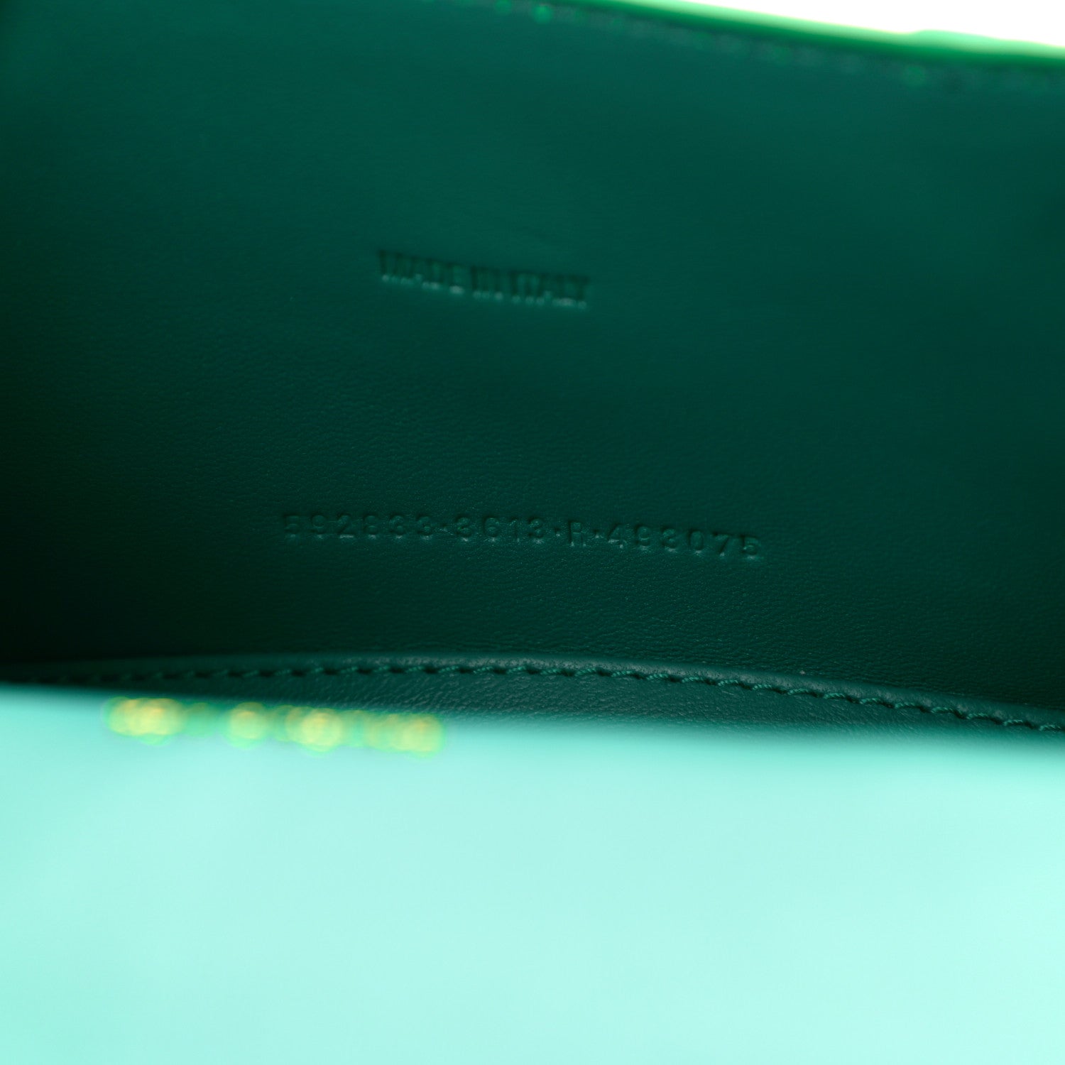 Balenciaga Shiny Calfskin Crocodile Embossed Hourglass Top Handle Bag XS Jade 7 of 10