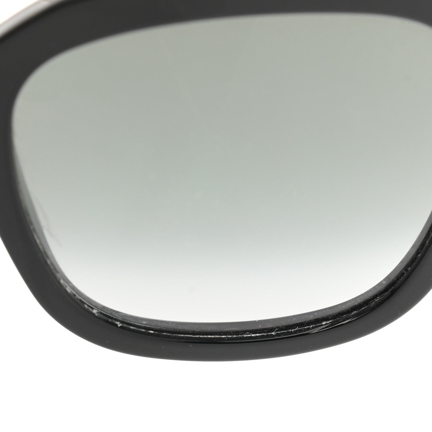Gucci Acetate Square Frame Web Glitter Sunglasses GG0034S Black Green 8 of 8