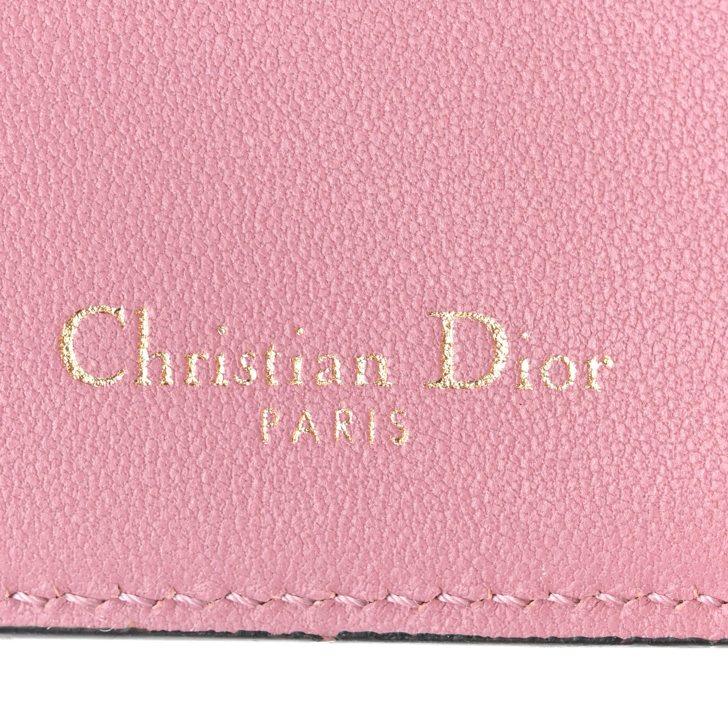 Christian Dior Goatskin Saddle Lotus Wallet Pink 6 of 10