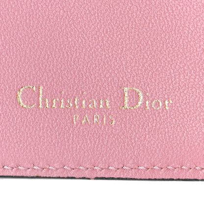 Christian Dior Goatskin Saddle Lotus Wallet Pink 6 of 10