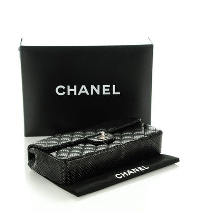 Chanel Lambskin Perforated East West Flap Black 4 of 8