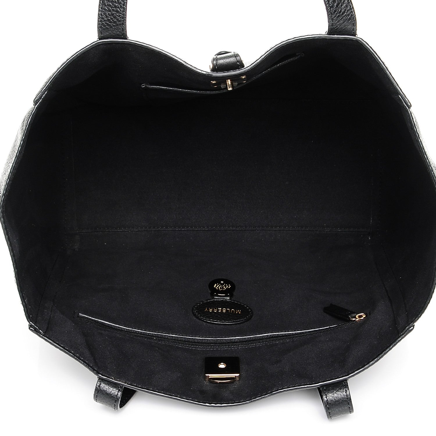 Mulberry Soft Small Grain Calfskin Tessie Tote Black 5 of 6