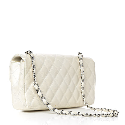 Chanel Caviar Quilted East West Flap White 3 of 17