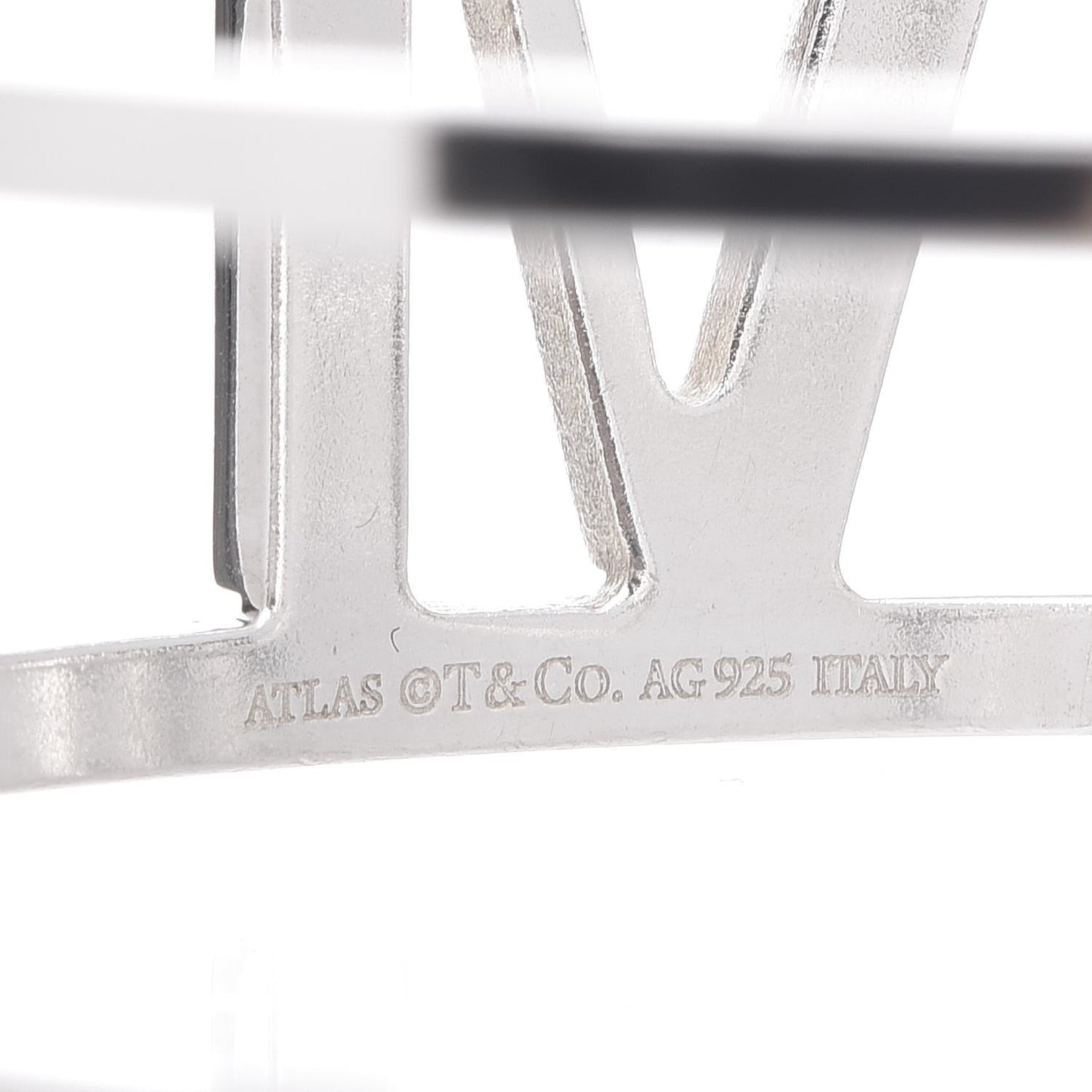 Sterling Silver Atlas Open Bangle Bracelet