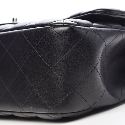 Chanel Lambskin Quilted Jumbo Double Flap Black 11 of 12