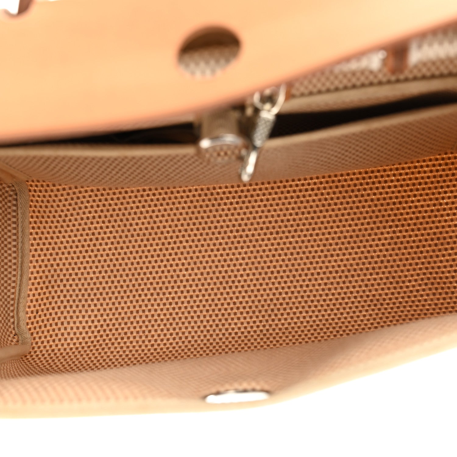 Hermes Toile Vache Calfskin Herbag 30 PM Black Natural 6 of 12