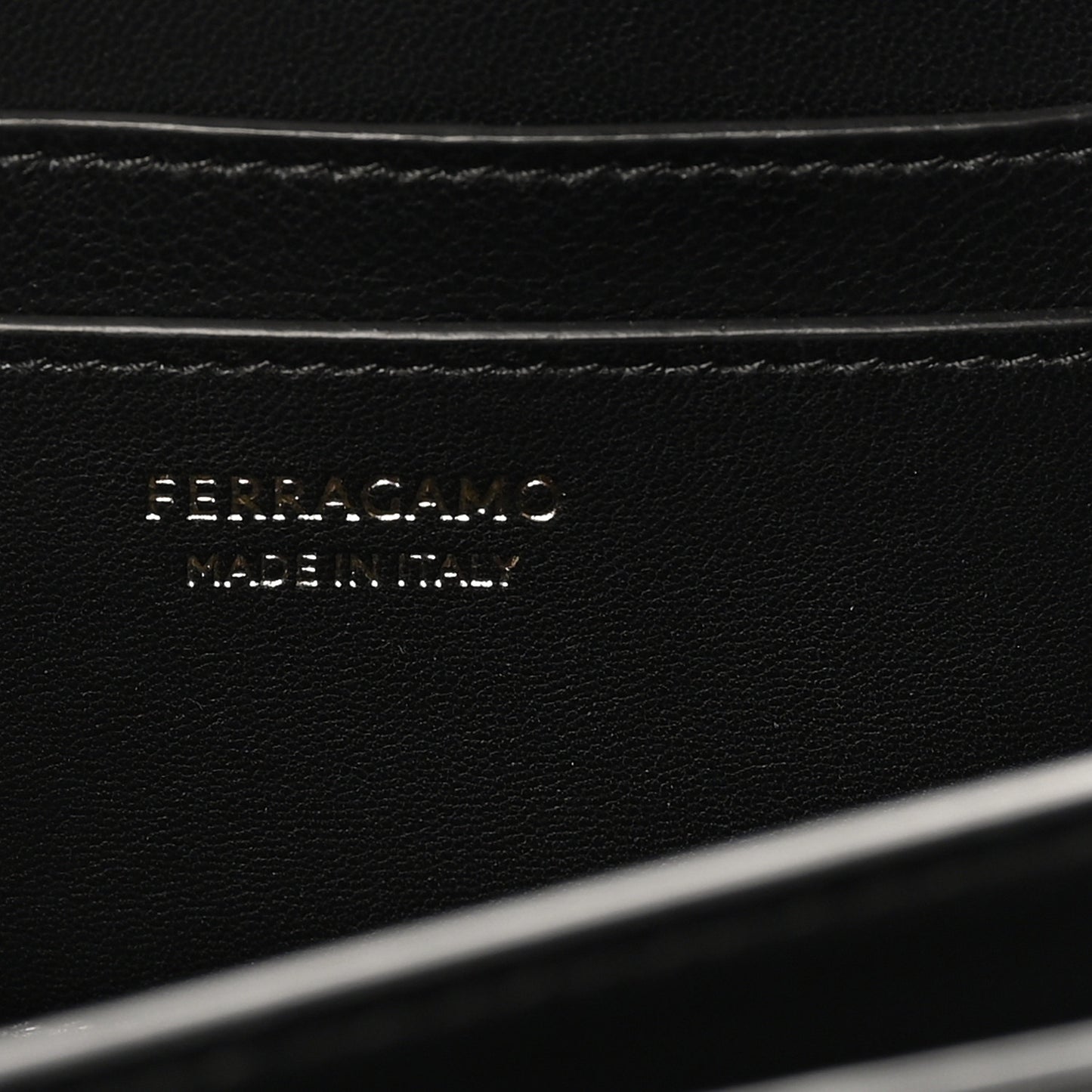 Dappled Calfskin Small Fiamma Crossbody Bag  Black