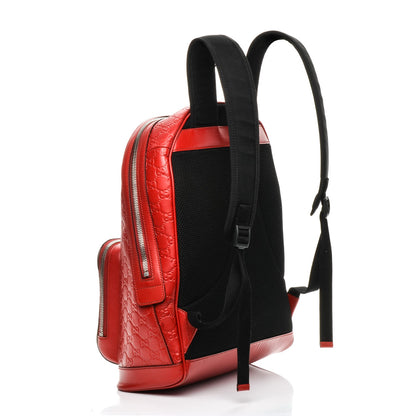 Gucci Guccissima Signature Day Backpack Hibiscus Red 3 of 7