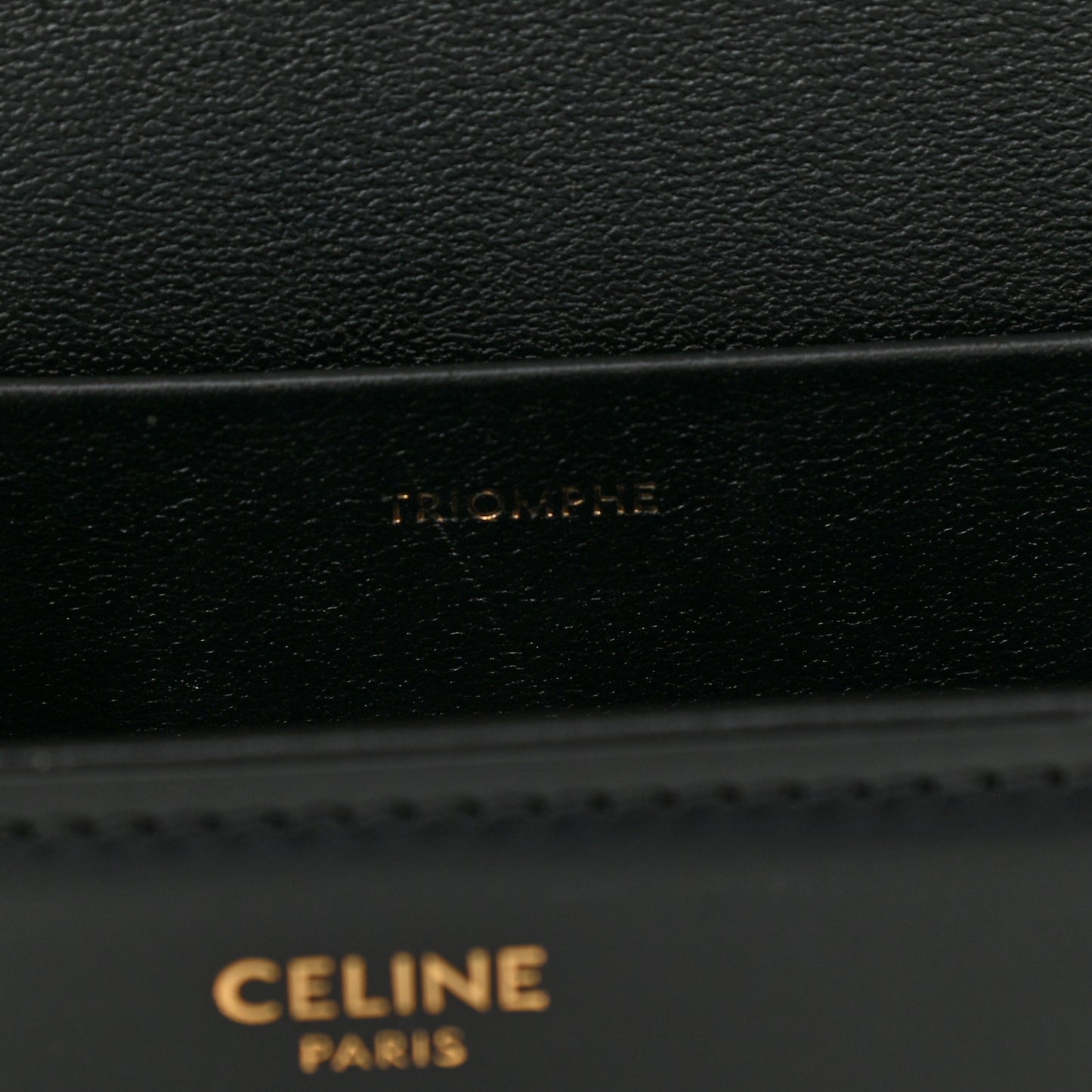 Shiny Calfskin Nano Triomphe Black