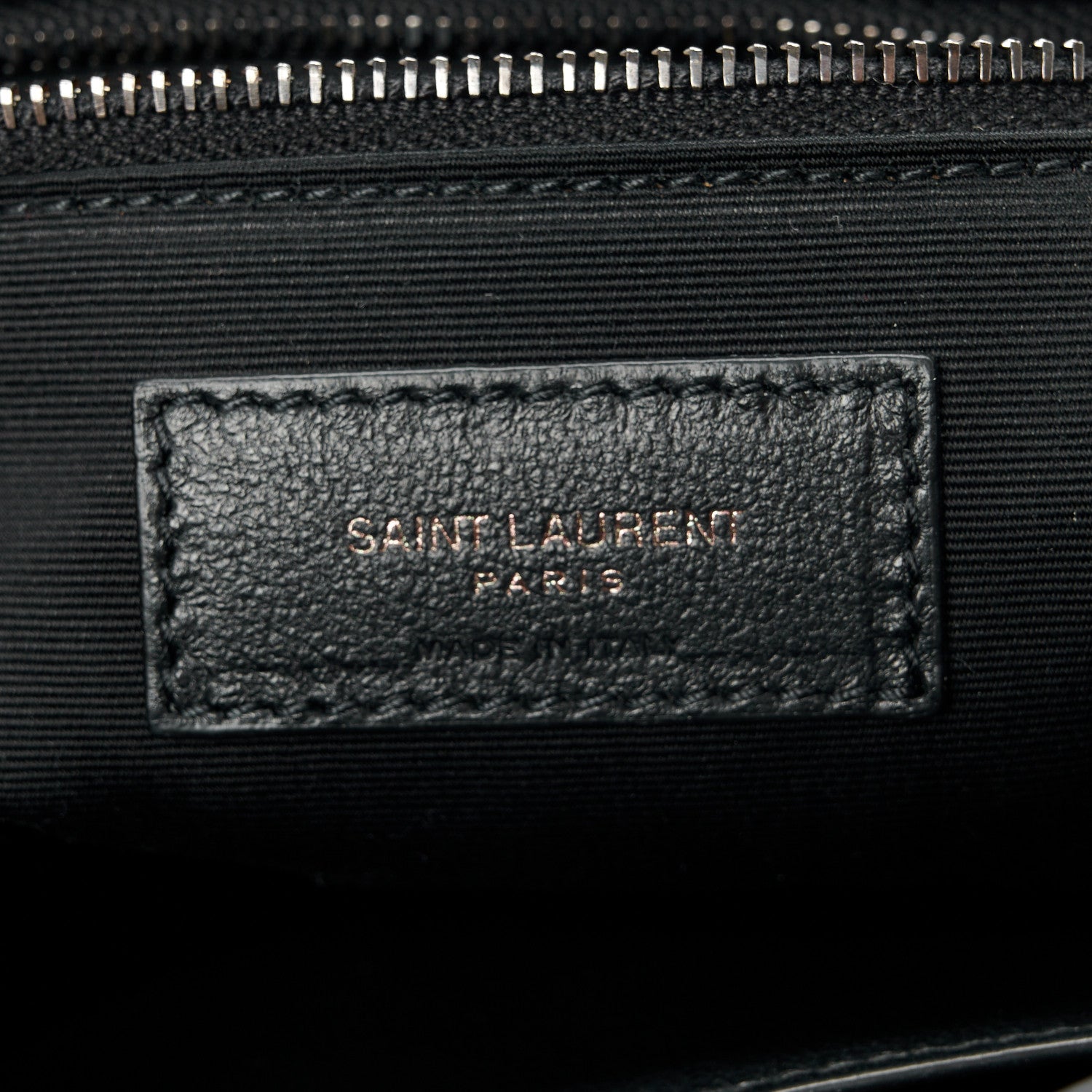 Saint Laurent Crinkled Calfskin Matelasse Monogram Large Niki Chain Satchel  Black 7 of 11
