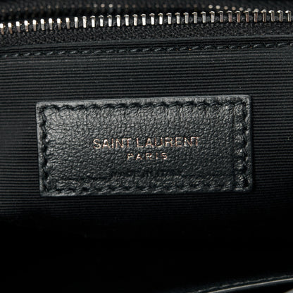 Saint Laurent Crinkled Calfskin Matelasse Monogram Large Niki Chain Satchel  Black 7 of 11