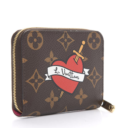 Louis Vuitton Monogram Travel Stickers Zippy Coin Purse 3 of 9