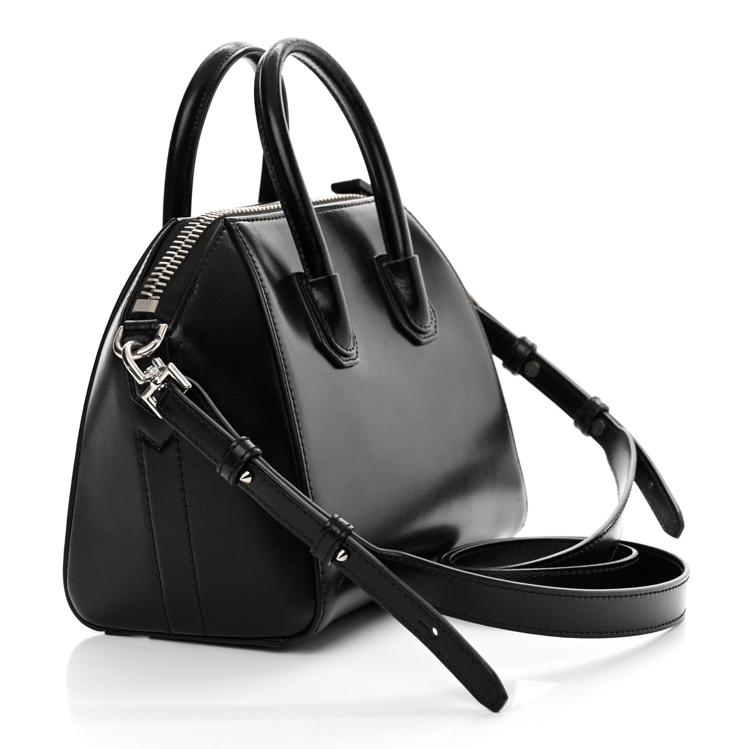 Givenchy Shiny Lord Calfskin Mini Antigona Black 3 of 13
