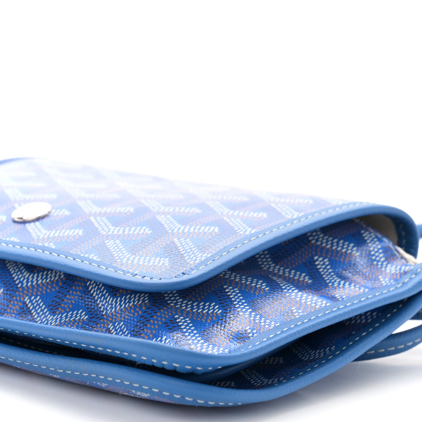 Goyardine Plumet Wallet Clutch Sky Blue