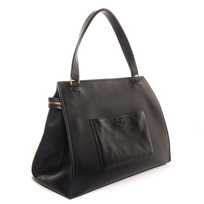 Celine Smooth Calfskin Large Edge Shoulder Bag Black 3 of 9