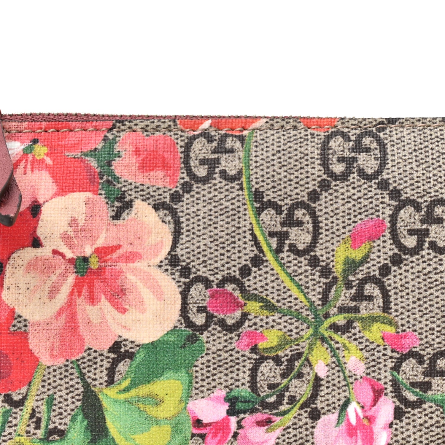 Gucci GG Supreme Monogram Blooms Mini Chain Bag Beige Multicolor Dry Rose 8 of 11