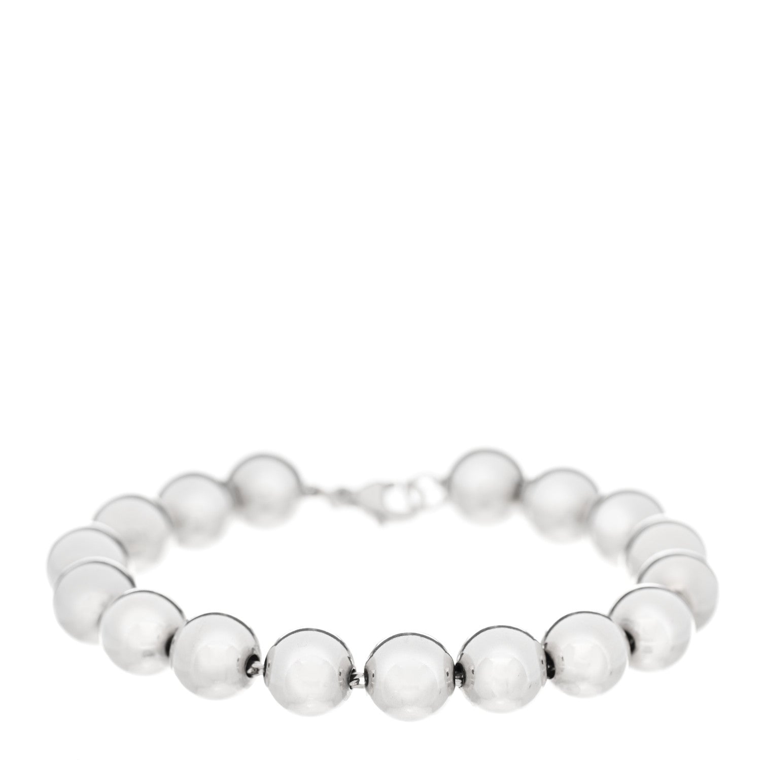 Tiffany Sterling Silver 10mm HardWear Ball Bracelet 1 of 4