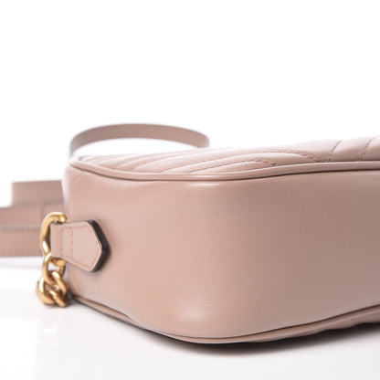 Gucci Calfskin Matelasse Small GG Marmont Chain Shoulder Bag Porcelain Rose 5 of 10