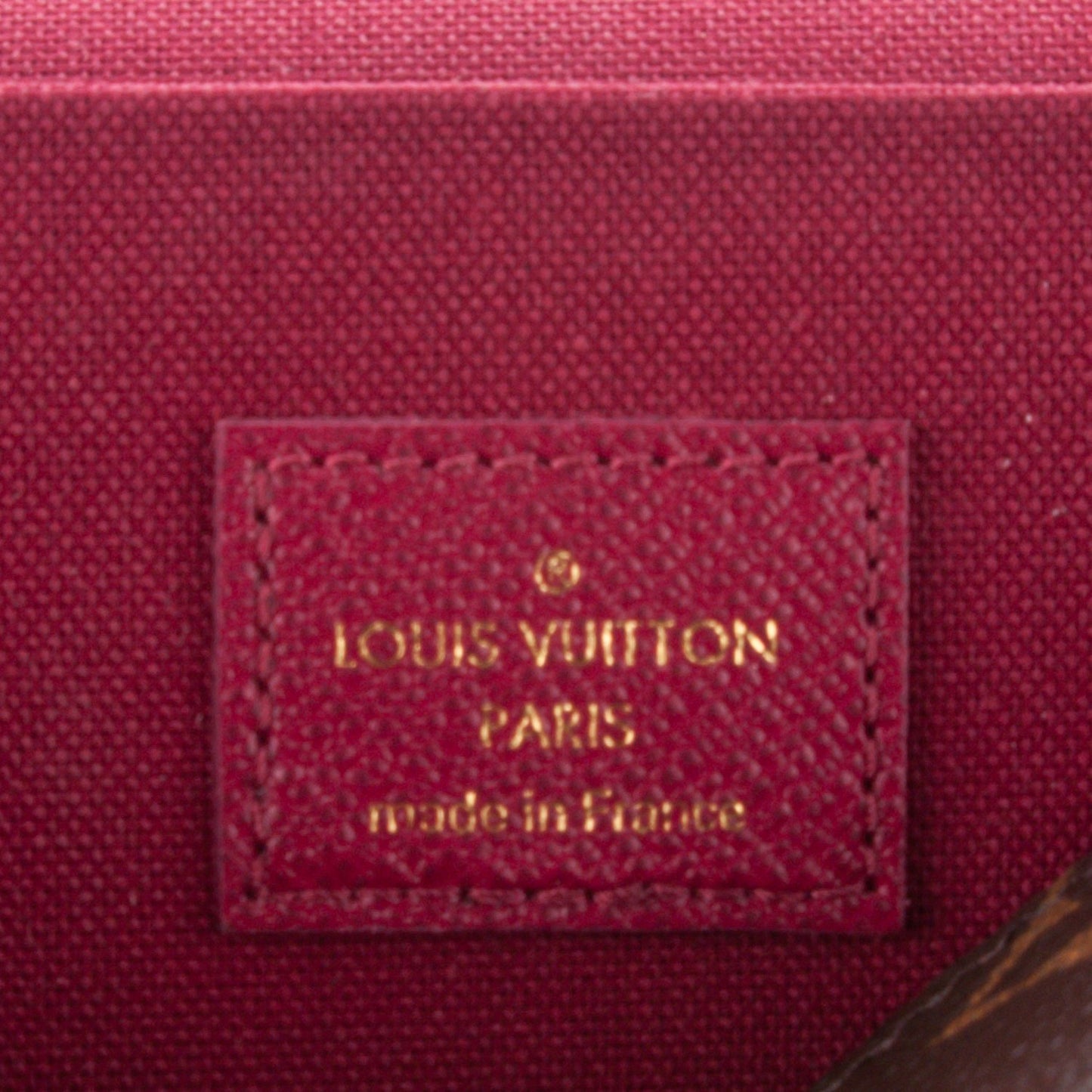 Monogram Pochette Felicie Chain Wallet Fuchsia
