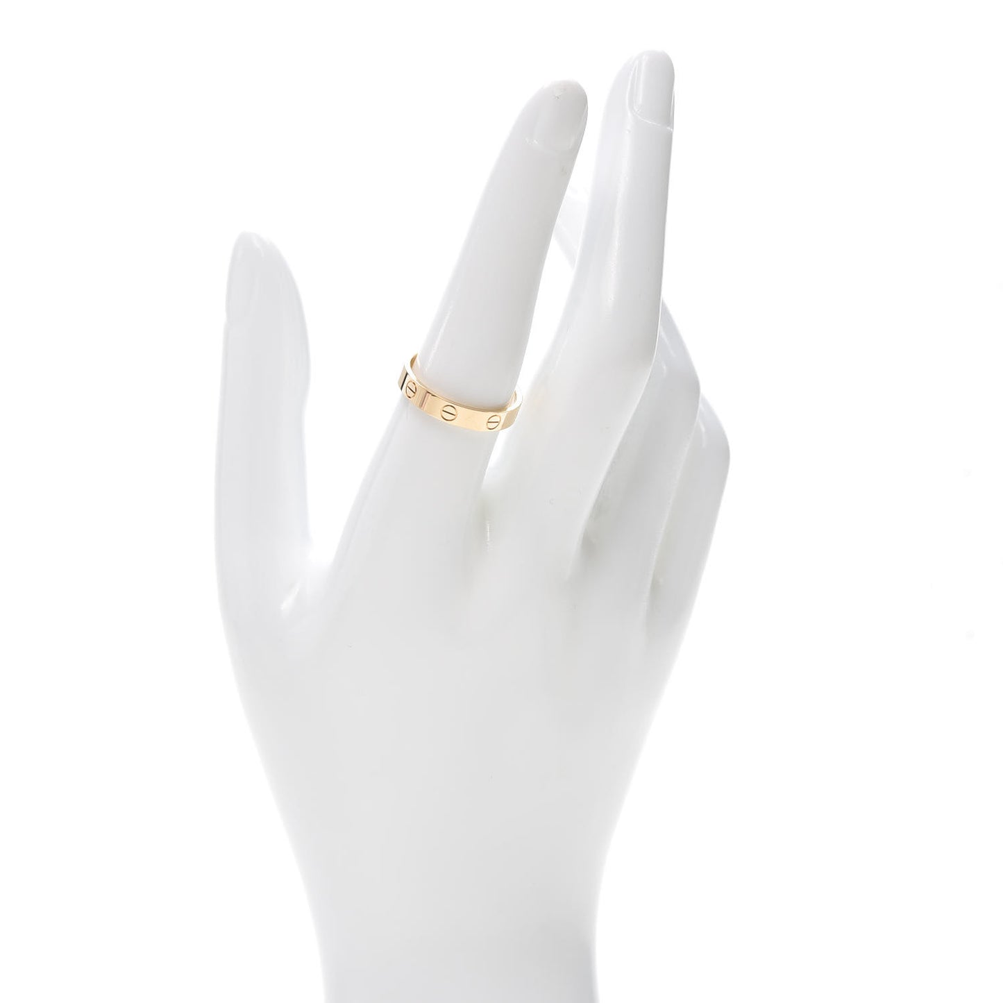 18K Yellow Gold 3.5mm LOVE Wedding Band Ring 57 8