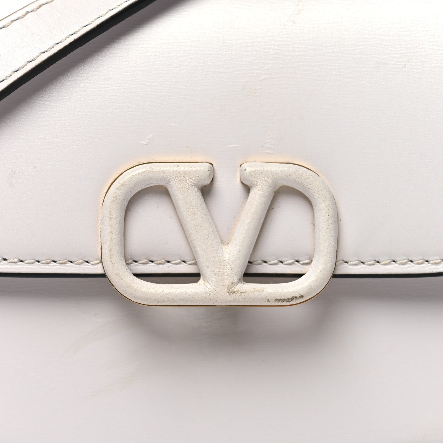 Valentino Garavani Smooth Calfskin Micro VSling Shoulder Bag White 7 of 15