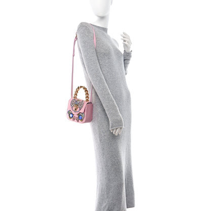 Versace Satin Crystal Studded Mini La Medusa Bag English Rose 2 of 9