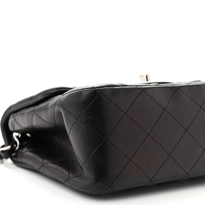 Chanel Lambskin Quilted Mini Square Flap Black 9 of 11