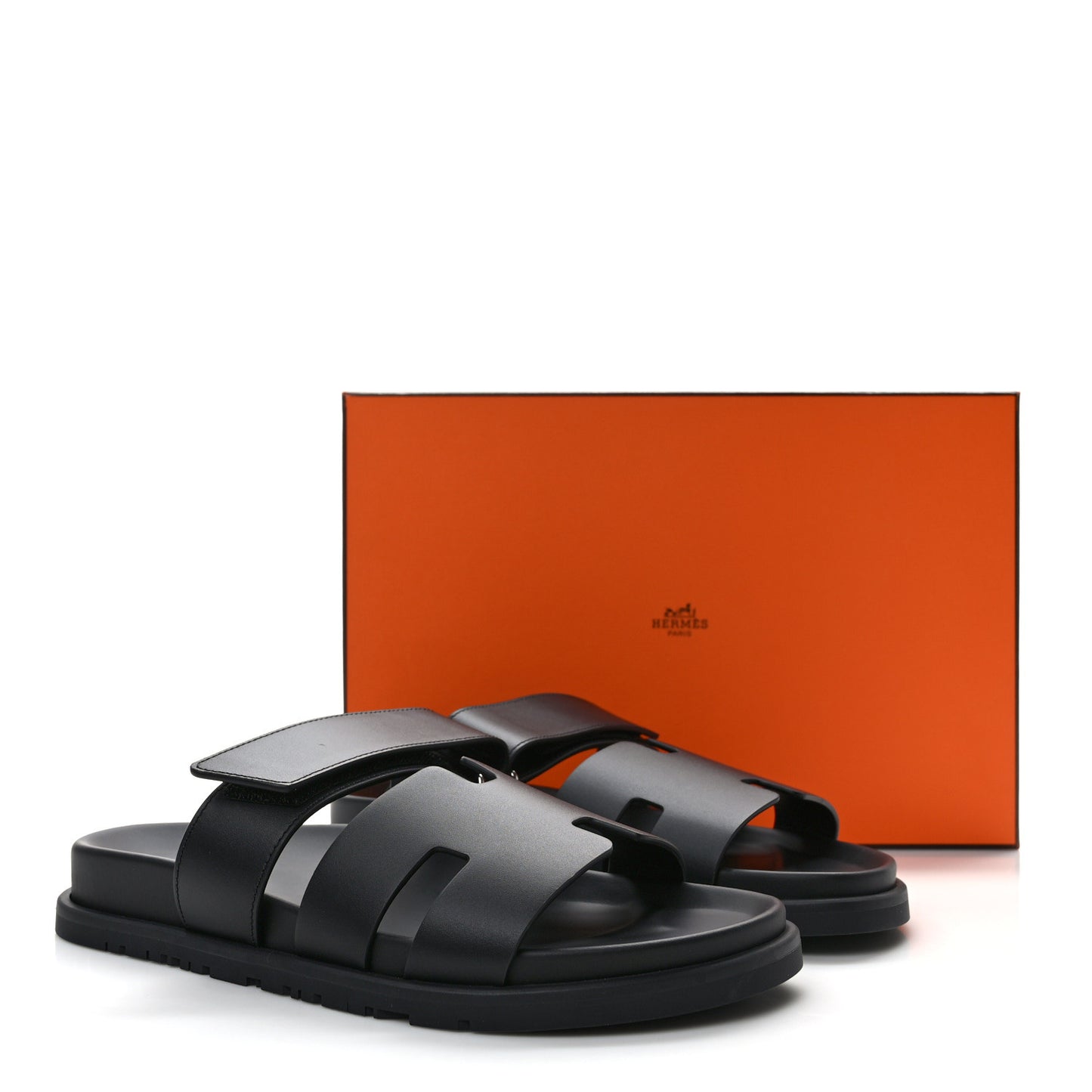 Calfskin Womens Chypre Sandals 39.5 Black