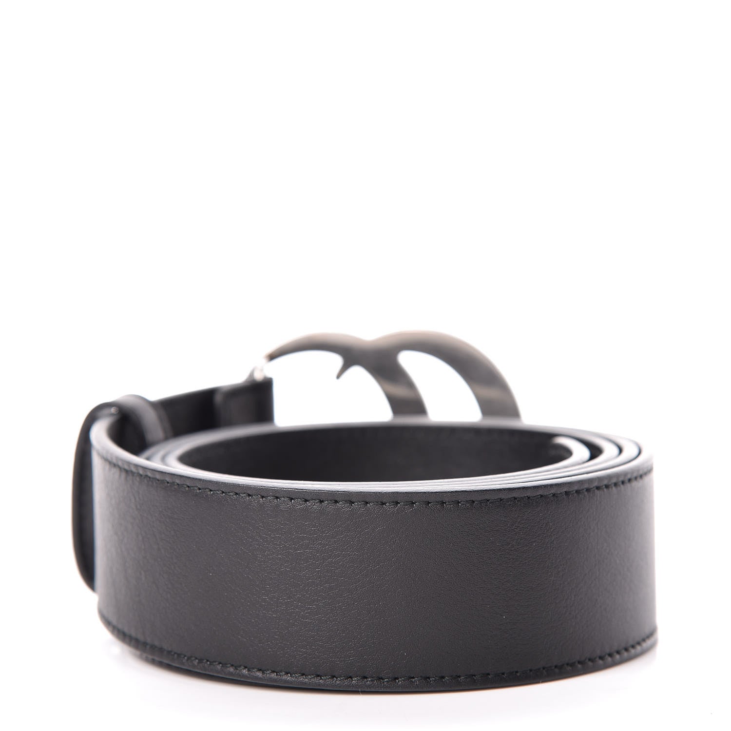 Gucci Moon Calfskin Nickel Double G 40mm Belt 110 44 Black 3 of 7