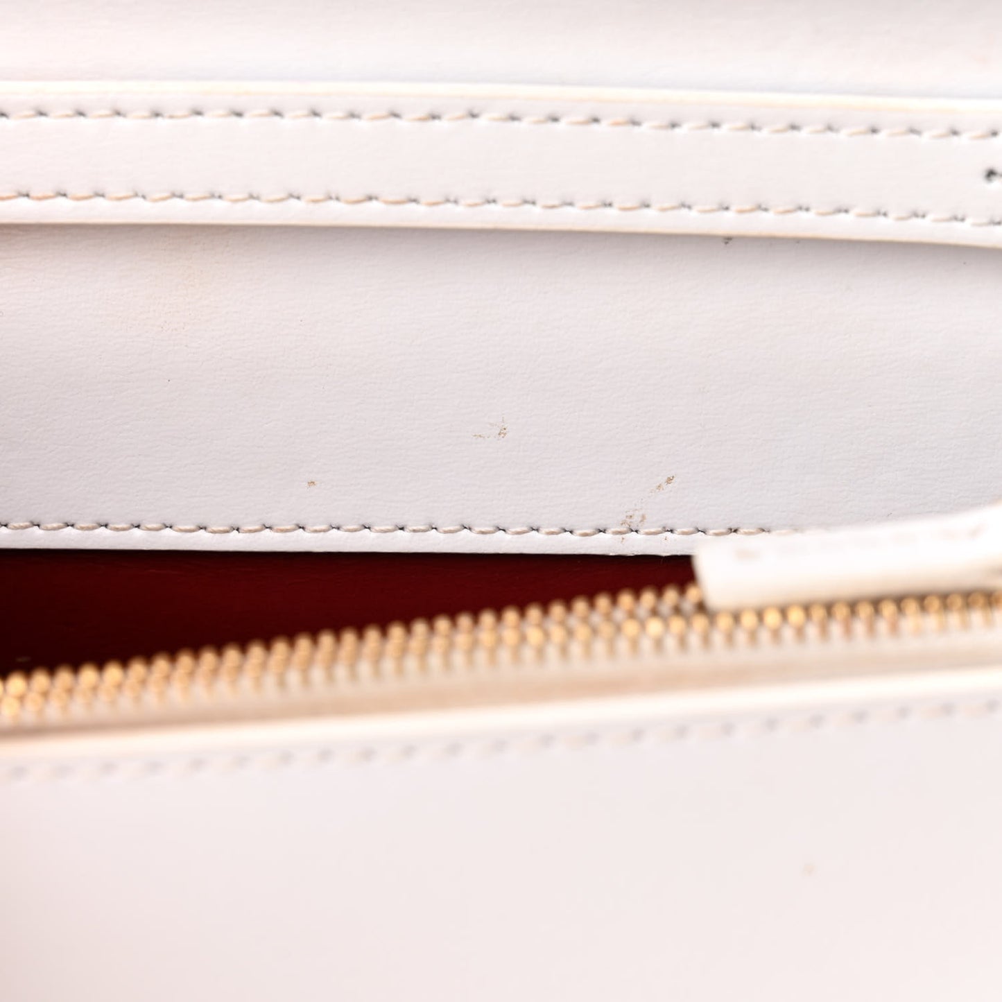 Calfskin Jitney 0.5 Shoulder Bag White